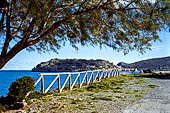 La baia di Elounda. L'isola di Spinalonga sullo sfondo.